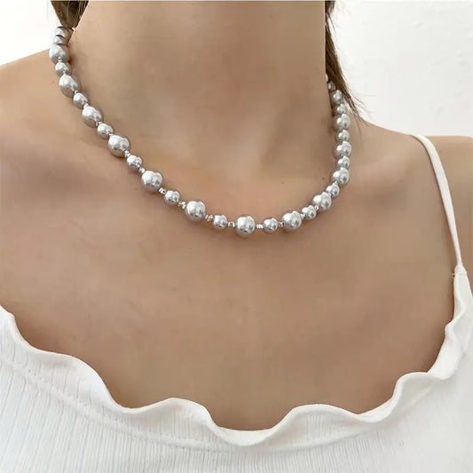 Deep-Sea Shell Pearl Necklace