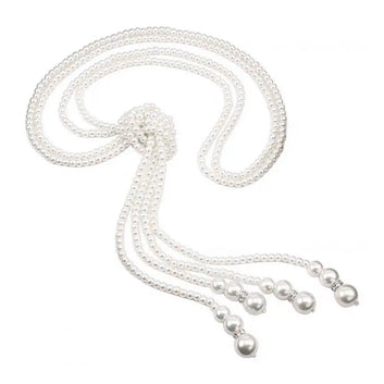 Elegant Double-Layer Faux Pearl Pendant Necklace