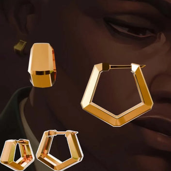 Arcane-Inspired Ekko Hoop Earrings