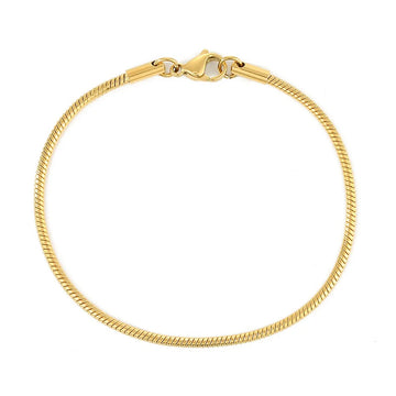 Gold Stainless Steel Snake Chain Bracelet