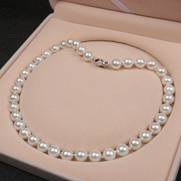 Deep-Sea Shell Pearl Necklace