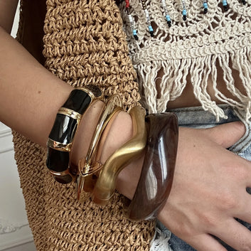 Chunky Bohemian Resin Bangles